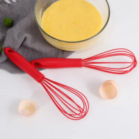 26cm Hand Egg Tools Mixer Silicone Balloon Whisk Milk Cream Frother Kitchen Utensils for Blending Stirring
