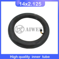 High quality 14 x 2.125 Inner Tube with a Bent Angle Valve Stem fits many gas electric scooters 14x2.125