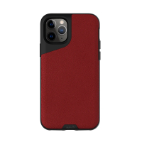 【Mous】Contour 天然材質防摔保護殼-緋紅皮革(iPhone 11 Pro Max 6.5吋)