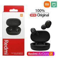 Original Mijia Xiaomi Redmi Airdots 2 Earphones True Wireless Headphones Bluetooth 5.0 Headset TWS Earbuds Control