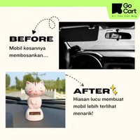 GOCART ID | Pajangan Goyang Dashboard Mobil Hiasan Mobil Lucu Goyang Binatang Kepala Goyang KUCING P