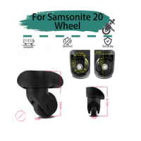 For Samsonite 20 Black Universal Wheel Replacement Suitcase Rotating Smooth Silent Shock Absorbing Wheels Travel Accessories