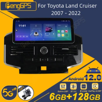 For Toyota Land Cruiser 2007 - 2022 Android Car Radio 2Din Stereo Receiver Autoradio Multimedia Player Head Unit Screen