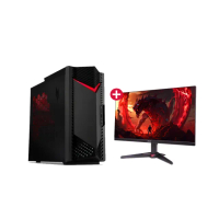 【Acer 宏碁】24型電競螢幕組★i5 RTX3070電競電腦(N50-650/i5-12400F/16G/1TB/RTX3070-8G/W11)