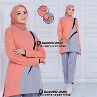 SKY - Setelan olahraga muslim tunik wanita terbaru/setelan senam tunik/stelan olahraga muslim wanita