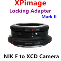 XPimage Locking Adapter for NIKON F Lens to HASSELBLAD XCD Camera,NIKON ais lens to XCD mount,X1D 50C X2D 100C 907X 100C