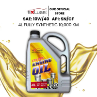 EXLUBE ENGINE OIL 10W/40 SN/CF 4L FULLY SYNTHETIC 10,000 KM