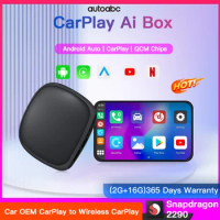 CarPlay Ai Box Android 11.0 Wireless Carplay Android Auto Qualcomm 2290 4Core 2G+16G For Netflix YouTube For Toyota Volvo VW Kia