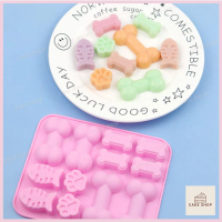 HCM-Khuôn Silicon Cá Xương Chân Mèo Làm Socola, Thạch Rau câu, Pudding, Xà Bông CAKESHOP
