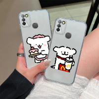 Compatible With INFINIX Smart 5 2020,HOT 10 Lite Phone Case Cartoon-style cute line-drawn dog TPU so