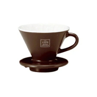 金時代書香咖啡 UN CAFE 1-2人錐型濾杯 咖啡色  UN CAFE-01-CC