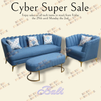 Sofa set Saga Bali 3+1seater +stool panjang