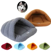 Winter warm slipper shape pet cushion house dog bed dog house soft comfortable cat dog bed house high quality products