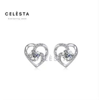 Berlian Moissanite La Passion Earring [GRA CERTIFICATE MOISSANITE DIAMOND] - Anting 0.5ct Moissanite