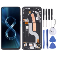 Original AMOLED LCD Screen for Asus Zenfone 8 ZS590KS Digitizer Full Assembly with Frame