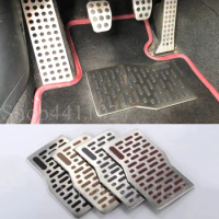 Car Aluminum Pad Plate Pedal Foot Rest Carpet floor mats for Saab 9-3 93 9.3 95 9-5 900 accessories