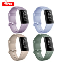 4 Pack Soft TPU Strap For Fitbit Charge 3/Charge 4 Band Watchband Wristband For Fitbit Charge 3 SE Strap Correa Replacement