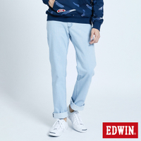 EDWIN FLEX高腰直筒牛仔褲-男-重漂藍