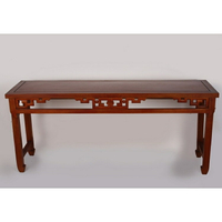5.8尺 古典多用途長型桌  A款  (檜木紅豆色)