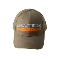 【NAUTICA】COMPETITION品牌LOGO刺繡棒球帽(橄欖綠)