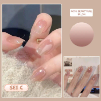 NailPaws Handmade Blank Cat Eye False Nails | All Sizes Kit with Jelly Adhesive – Easy Apply, Long-L