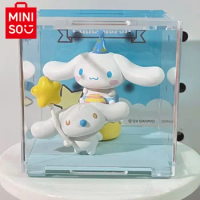 Genuine Miniso Sanrio Blind Box Anime Pochacco Piano Cinnamoroll Pompom Purin Melody Kuromi Mysterious Surprise Figure Doll Toys