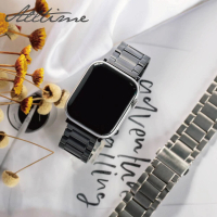 【ALL TIME 完全計時】Apple Watch S7/6/SE/5/4 42/44/45mm 舒適輕盈鈦錶帶