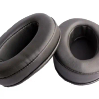 Replacement Cushion pad for Sony Brainwavz HM5,Velor Memory Foam Earpads for HifiMan, ATH, Philips, Fostex (Leather Cushion)