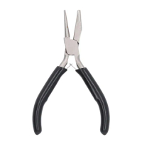 Wire Looping Pliers 5 Inch Impact Resistance Multifunctional Half Round Nose Pliers Carbon Steel Jaw for DIY Jewelry Making