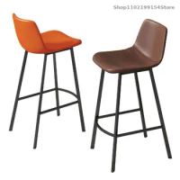 Bar Stool Modern Minimalist Light Luxury Back Stool Front Desk Chair Bar Nordic Home High Stool Bar 