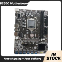 B250C BTC Mining Motherboard 12XPCIE to USB3.0 Graphics Card Slot LGA1151 DDR4 MSATA ETH Miner Motherboard 100% Tested Fast Ship