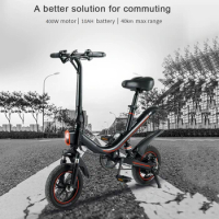 Folding Mini Electric Bike 350W 36V Foldable Folding Pedal E-Bicycle Lithium Battery Portable Road Ebike Shipping from Germany