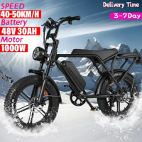 20inch Ouxi V8 1000w electric bicycle fat tire e-bike for adults 48v 50km/h off road city ebike fatbike in CHINA US warehouse