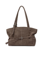 กระเป๋าสะพายผู้หญิง Le Belt L สี Suede Khaki Gray