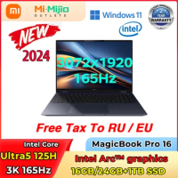 HONOR MagicBook Pro 16 Gaming Laptop Ultra5 125H 16G/24G 1T SSD Intel Arc graphics 3K 165Hz Screen 16-inch Design Al Notebook