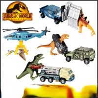 Original Matchbox Jurassic World Park Dino Truck Toys for Kids 2 To 4 Years Old 1/64 Diecasts &amp; Toy Vehicles Kids Toys Boys