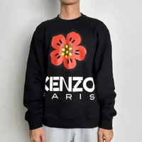 Sweater KENZO BIG BOKE FLOWER RED BLACK SWEATSHIRT 100% ORIGINAL Size XL