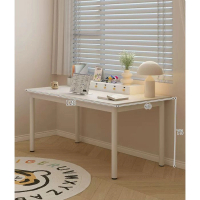 書桌書架一體辦公桌子（優雅白單桌120*60CM）