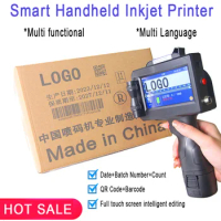 Non-encrypted 12.7mm Handheld Inkjet Printer Gun with Fast-Drying Ink for Text QR Barcode Batch Number Logo Date Label Printer