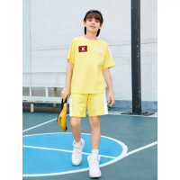 Kids Squid Game Inspired 456 2-Piece Outfit, Dark Green T-Shirt & Shorts, Sporty Cosplay Style for B