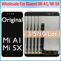 3/5/10Pcs 5.5" Original Screen For Xiaomi Mi A1 LCD Display Touch Screen Digitizer Assembly Replacement For Mi 5X MiA1 Mi5X MDG2