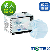 【Motex摩戴舒】 醫用口罩(未滅菌)-鑽石型成人口罩(50片/盒)