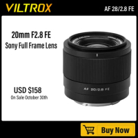 Viltrox 20mm F2.8 Full Frame Wide-Angle Auto Focus Lens for Sony E-Mount Mirrorless Cameras Alpha a7III a7R a7RIII a7RIV a7S a7S