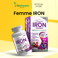 LABO Femme Iron Complex Supplement + Vitamin C Non Constipating No Metallic Taste For Tiredness & Fa