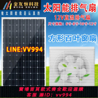 {公司貨 最低價}12V24v太陽能排氣扇排風扇廚房吊頂窗用抽風機直流家用通風換氣扇