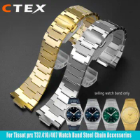 For 1853 Tissot PRX Super player WatchBand T137.407/137.410 Series Stainless steel Wristband Men Bracelet Watch Accessories