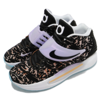Nike 籃球鞋 KD14代 EP 杜蘭特 男鞋 綁帶 魔鬼氈 豹紋 耐磨 避震 黑 白 CZ0170001