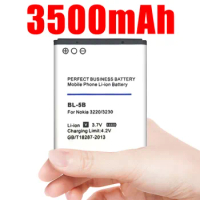 3500mah BL-5B Battery for Nokia 3230 5070 5140 5140i 5200 5300 5500 6020 6021 6060 6070 6080 6120 6120c 7260 7360 7620 N80 N90