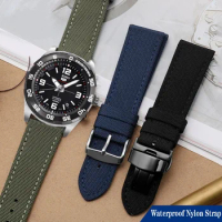 18/20/22/23/24mm Watch Strap for Citizen Eco-Drive Bm8475 for Seagull Seiko Tissot Genuine Leather+Nylon Army Style Watchbands