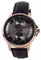 Alexandre Christie Alexandre Christie - Jam Tangan Pria - Rosegold - Black Leather Strap - 6576MFLRG